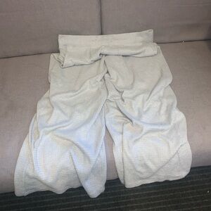 WOMENS LARGE PANTS GREY WIDE LEG